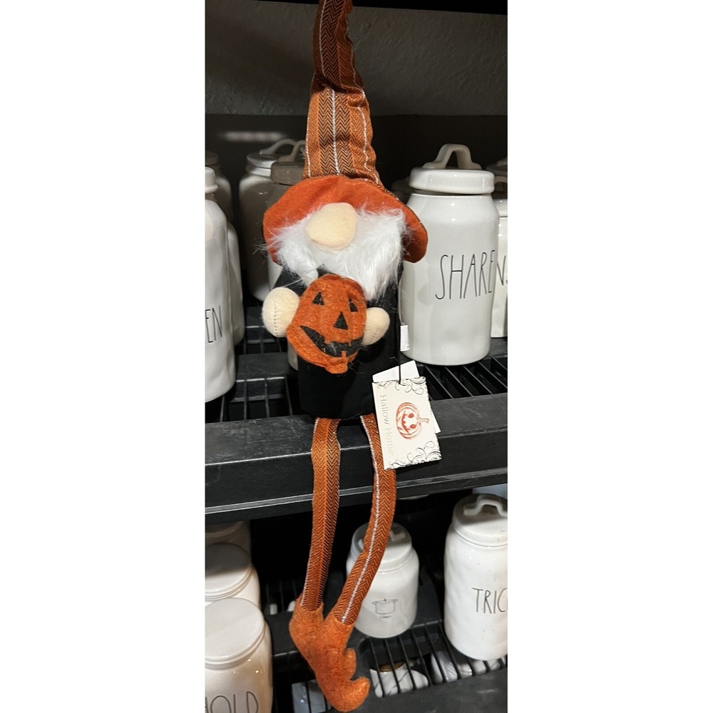 HALLOW HOME HALLOWEEN GNOME Shelf Sitter BRAND NEW Fall Pumpkin Farmhouse